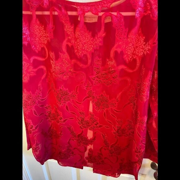 Vintage Victoria’s Secret red sleep top sz S - Picture 2 of 8